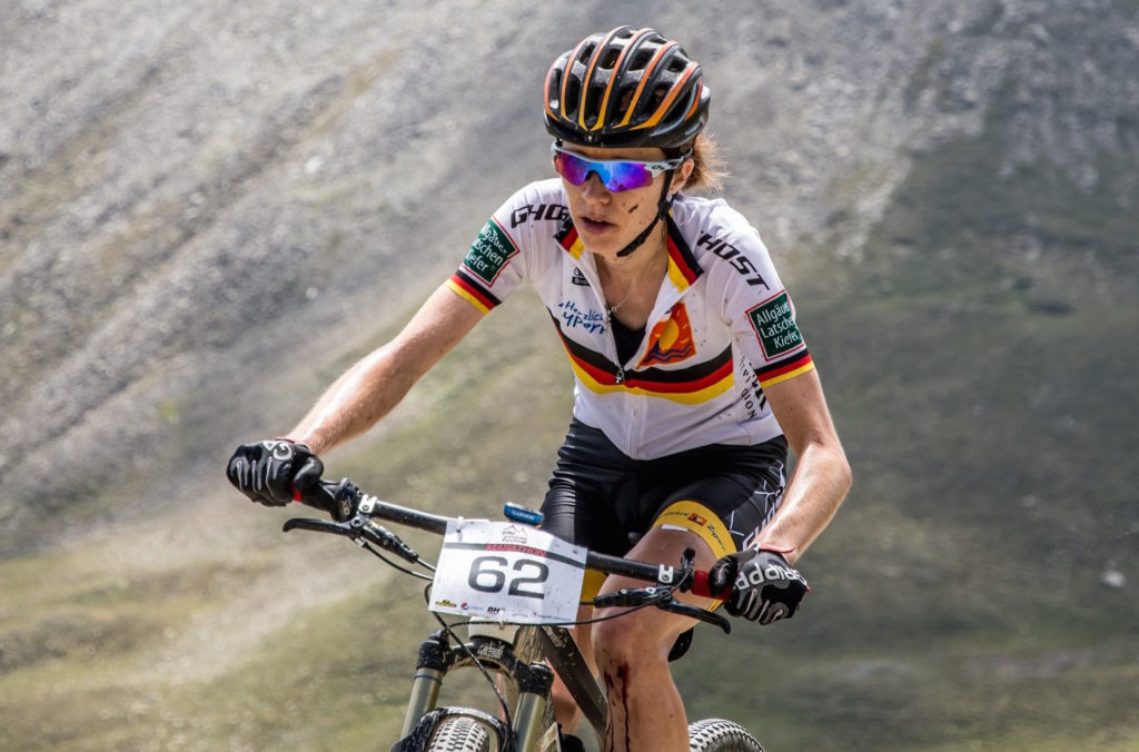 Siegerin in der Damenklasse beim 23. Ischgl Ironbike Silke Ulrich 