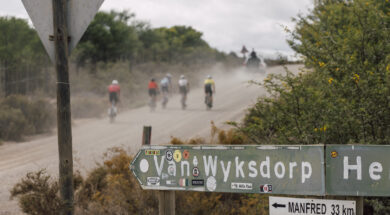 The gravel roads between the top of Garcia Pass and Van Wyksdorp are some of the best on the entire Garden Route Giro route. Photo by Shift Media Co.